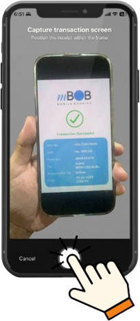Capturing a customer's payment confirmation screen